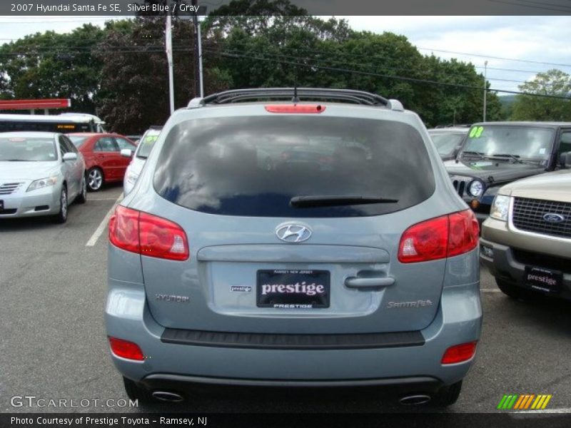 Silver Blue / Gray 2007 Hyundai Santa Fe SE