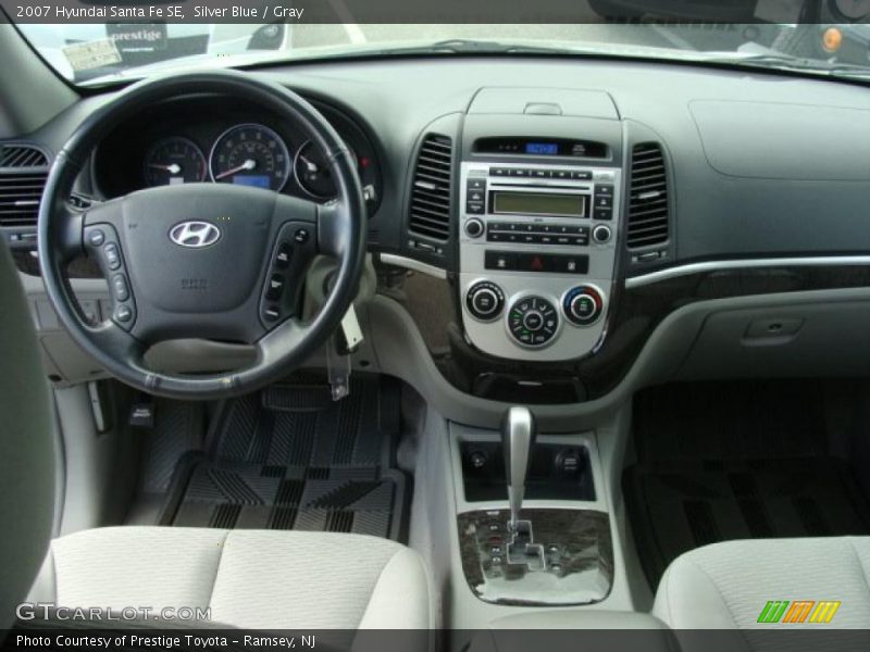 Silver Blue / Gray 2007 Hyundai Santa Fe SE