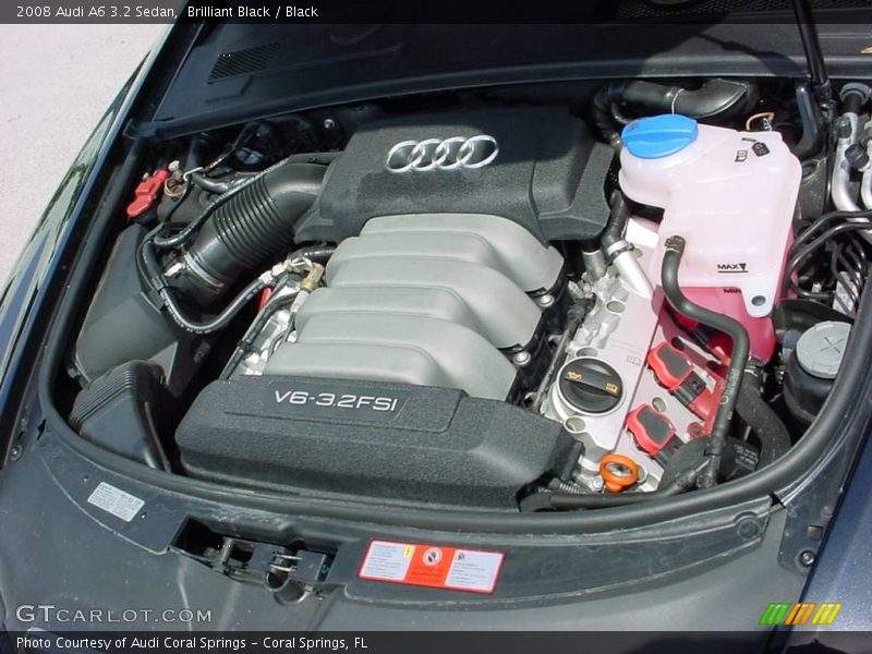 Brilliant Black / Black 2008 Audi A6 3.2 Sedan