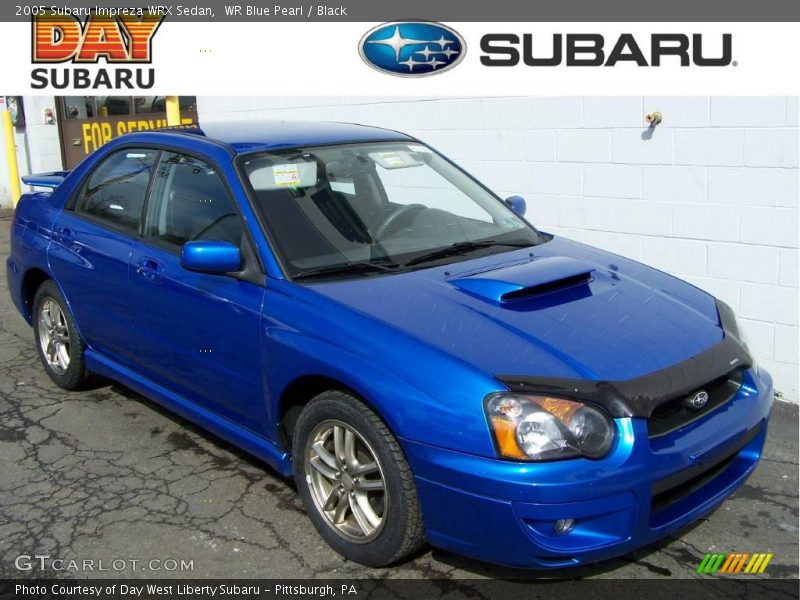WR Blue Pearl / Black 2005 Subaru Impreza WRX Sedan