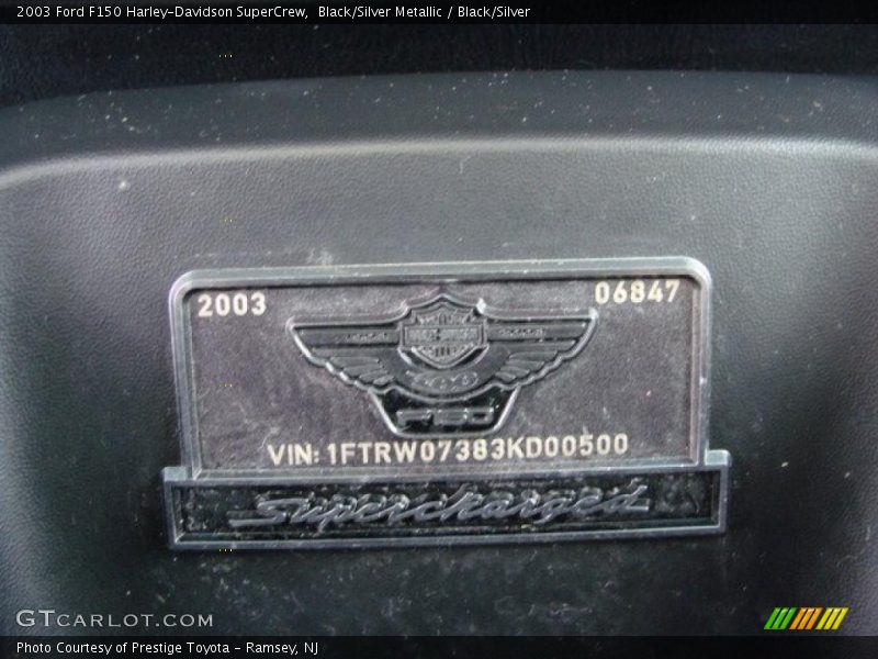 Black/Silver Metallic / Black/Silver 2003 Ford F150 Harley-Davidson SuperCrew