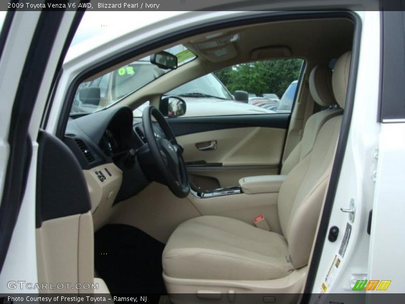 Blizzard Pearl / Ivory 2009 Toyota Venza V6 AWD
