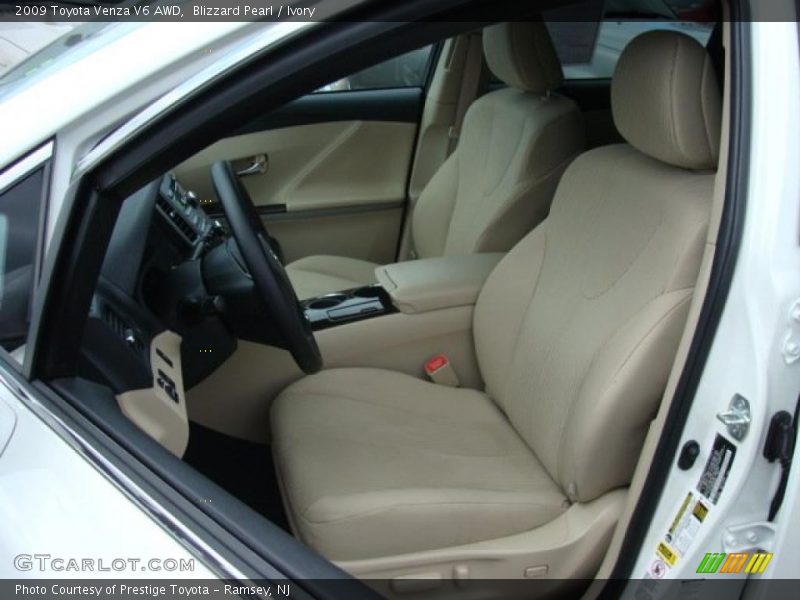 Blizzard Pearl / Ivory 2009 Toyota Venza V6 AWD