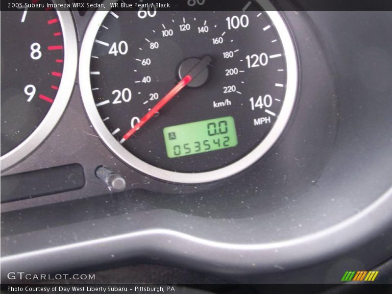 WR Blue Pearl / Black 2005 Subaru Impreza WRX Sedan