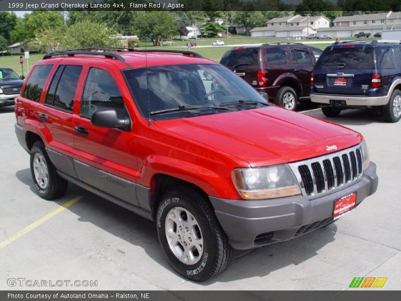 Flame Red / Agate 1999 Jeep Grand Cherokee Laredo 4x4