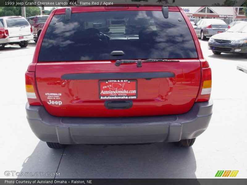 Flame Red / Agate 1999 Jeep Grand Cherokee Laredo 4x4