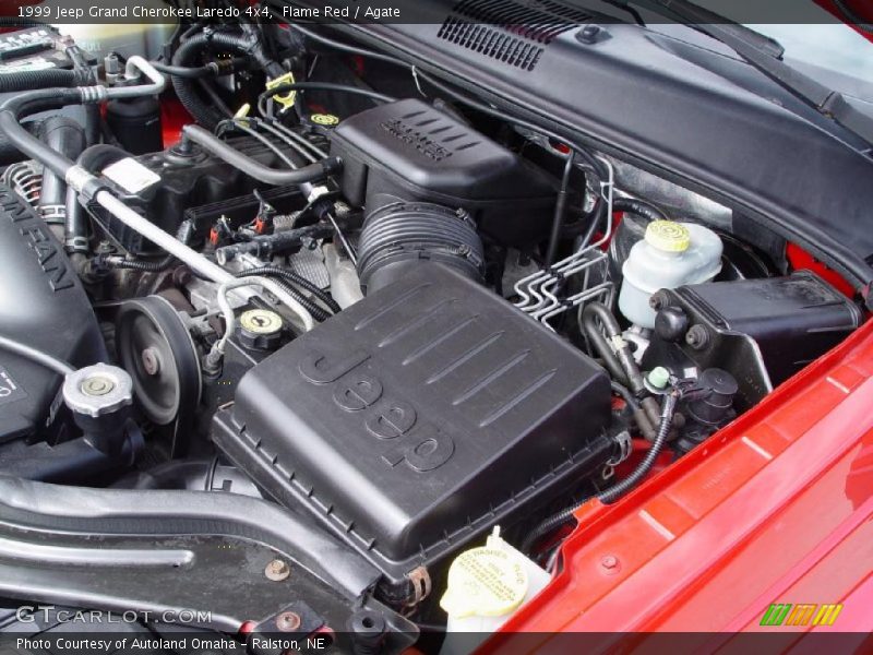 Flame Red / Agate 1999 Jeep Grand Cherokee Laredo 4x4