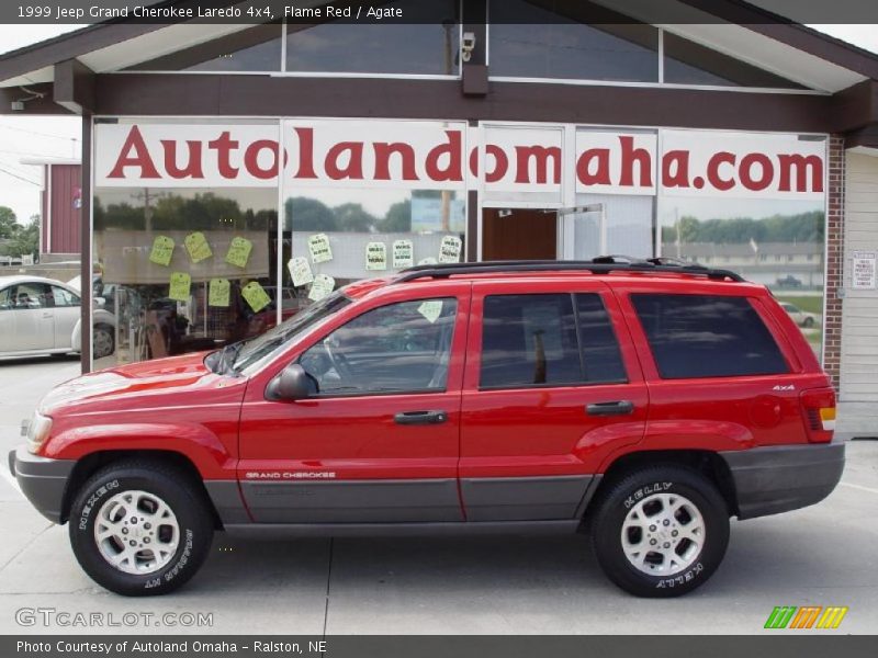 Flame Red / Agate 1999 Jeep Grand Cherokee Laredo 4x4