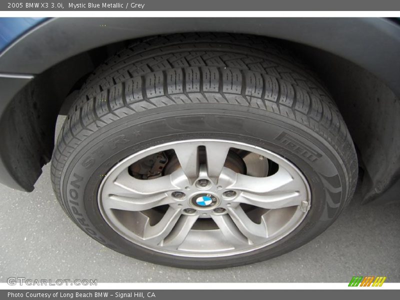 Mystic Blue Metallic / Grey 2005 BMW X3 3.0i