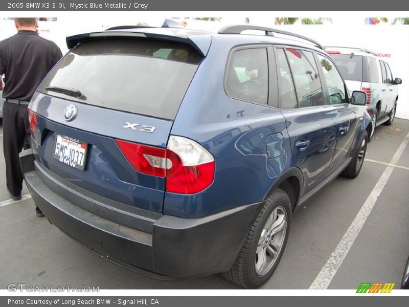 Mystic Blue Metallic / Grey 2005 BMW X3 3.0i