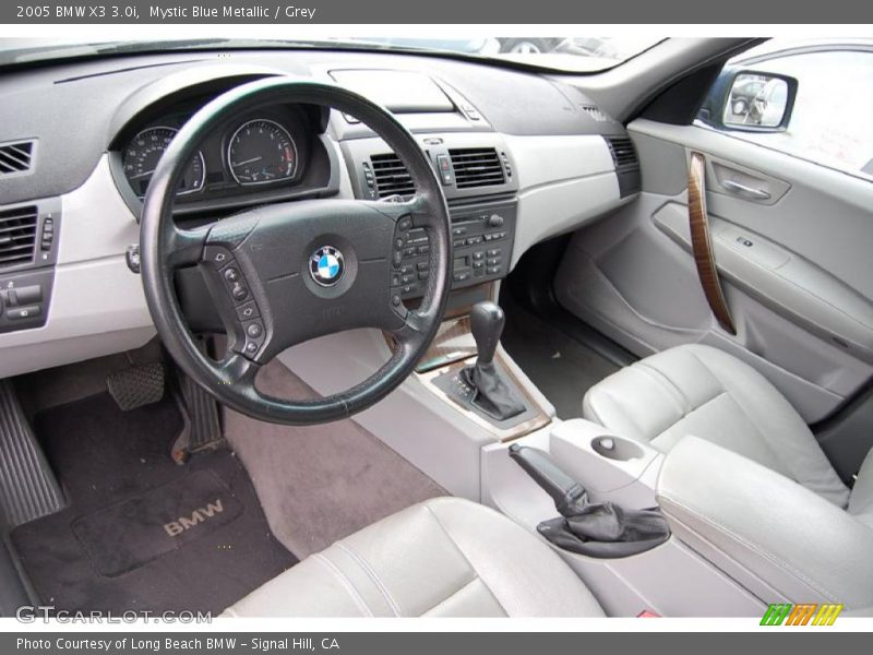 Mystic Blue Metallic / Grey 2005 BMW X3 3.0i