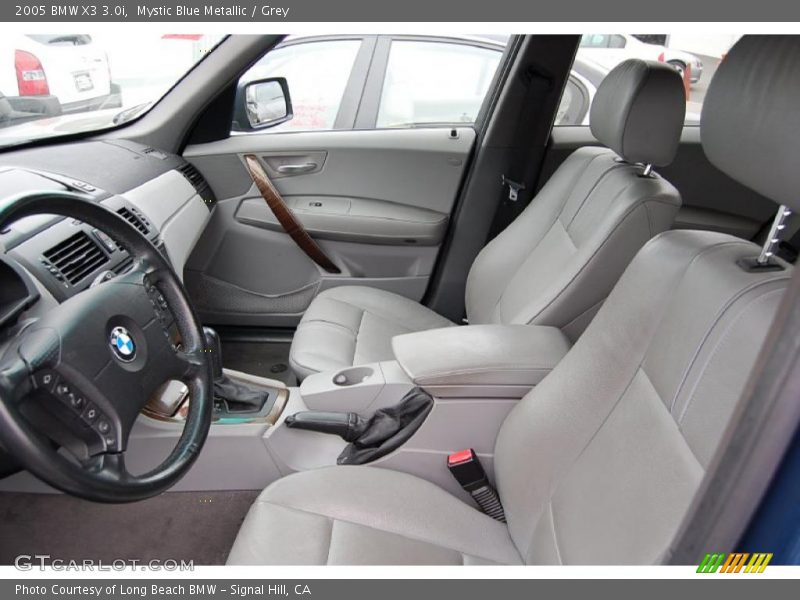 Mystic Blue Metallic / Grey 2005 BMW X3 3.0i