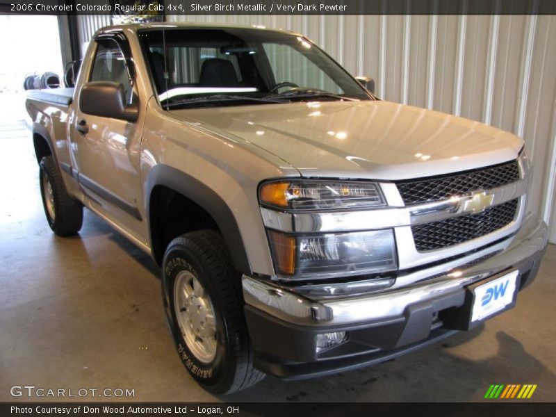 Silver Birch Metallic / Very Dark Pewter 2006 Chevrolet Colorado Regular Cab 4x4