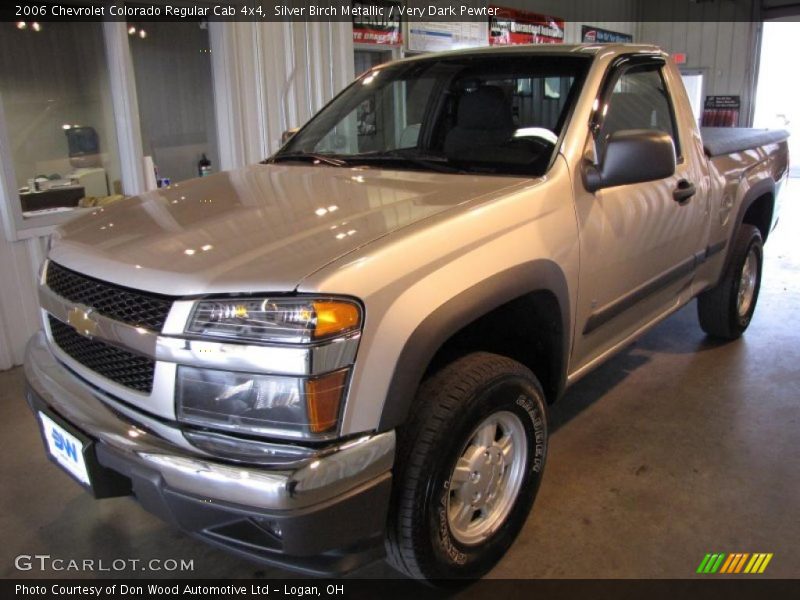 Silver Birch Metallic / Very Dark Pewter 2006 Chevrolet Colorado Regular Cab 4x4
