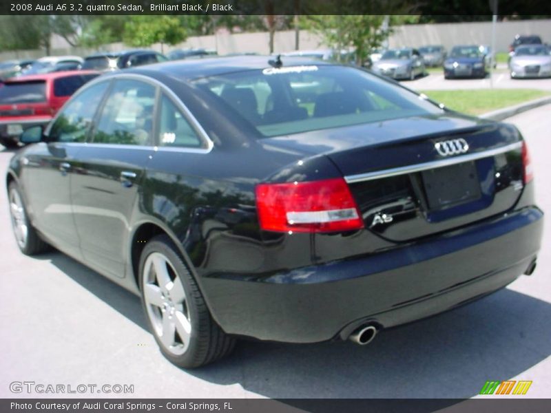 Brilliant Black / Black 2008 Audi A6 3.2 quattro Sedan