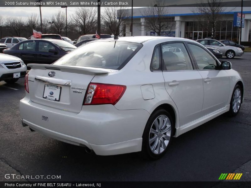 Satin White Pearl / Carbon Black 2008 Subaru Impreza WRX Sedan
