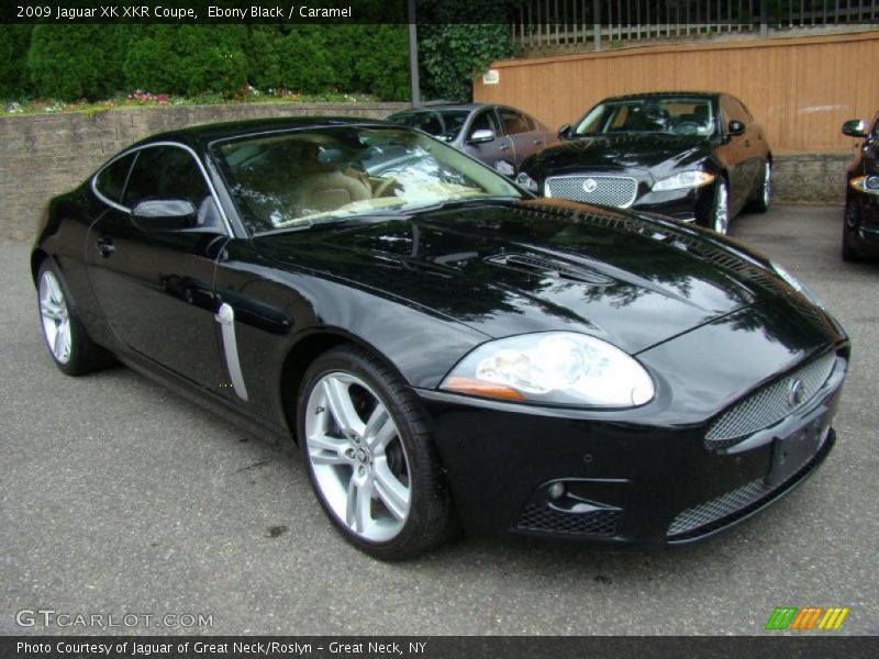Ebony Black / Caramel 2009 Jaguar XK XKR Coupe