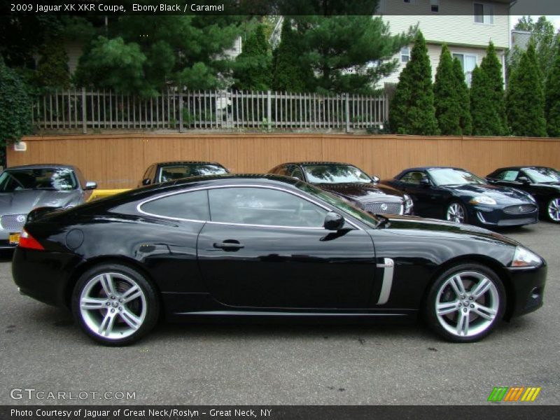 Ebony Black / Caramel 2009 Jaguar XK XKR Coupe