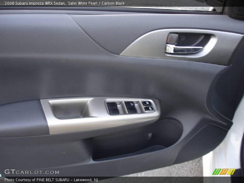 Satin White Pearl / Carbon Black 2008 Subaru Impreza WRX Sedan