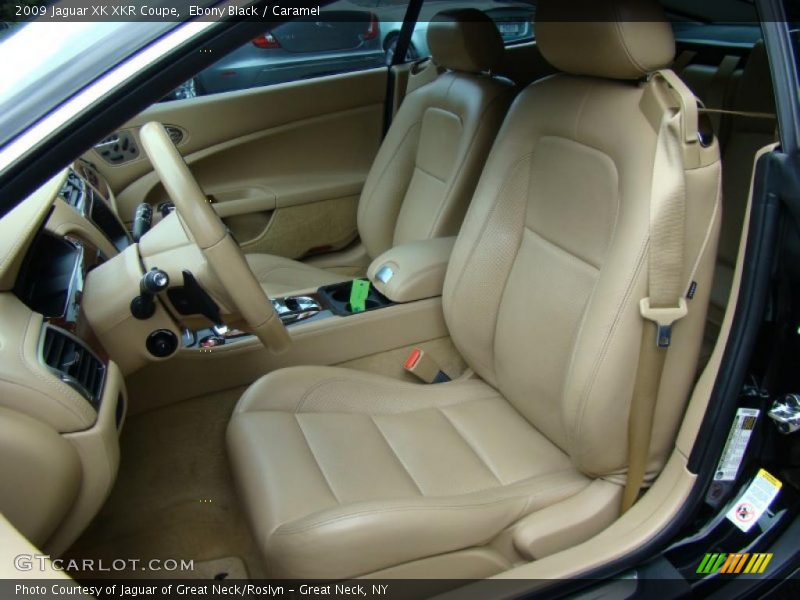 Ebony Black / Caramel 2009 Jaguar XK XKR Coupe
