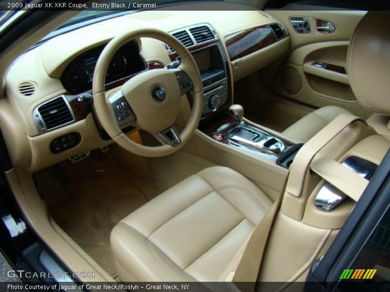 Ebony Black / Caramel 2009 Jaguar XK XKR Coupe