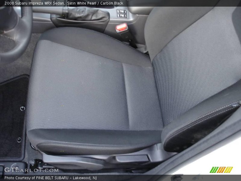 Satin White Pearl / Carbon Black 2008 Subaru Impreza WRX Sedan