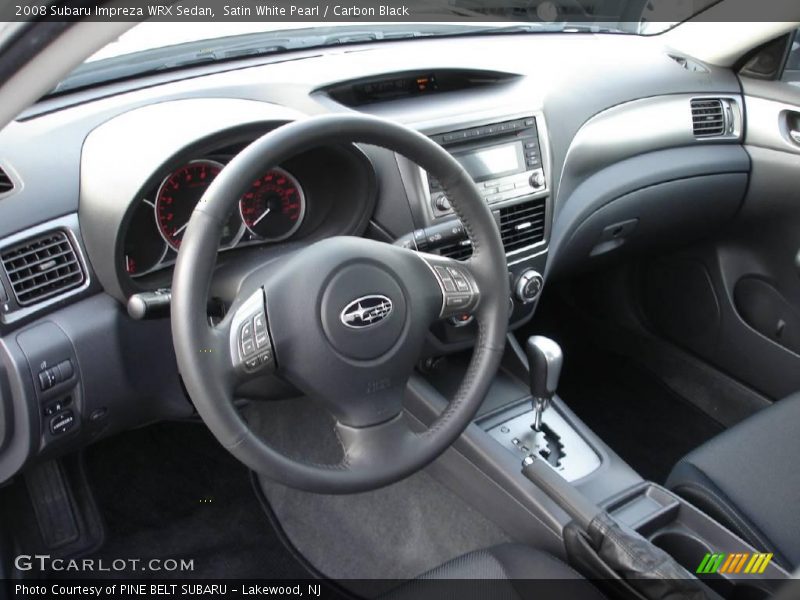 Satin White Pearl / Carbon Black 2008 Subaru Impreza WRX Sedan
