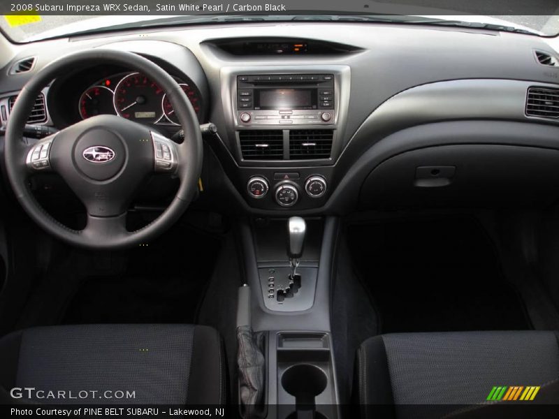 Satin White Pearl / Carbon Black 2008 Subaru Impreza WRX Sedan