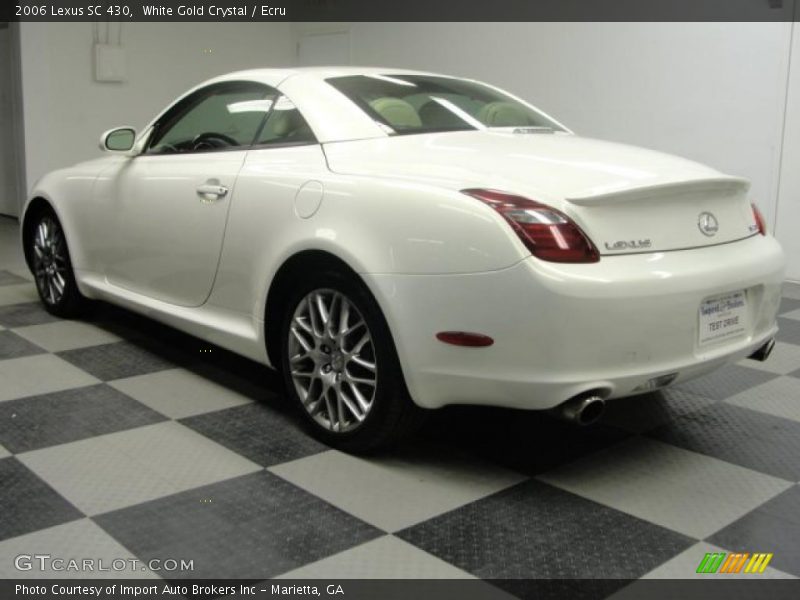 White Gold Crystal / Ecru 2006 Lexus SC 430