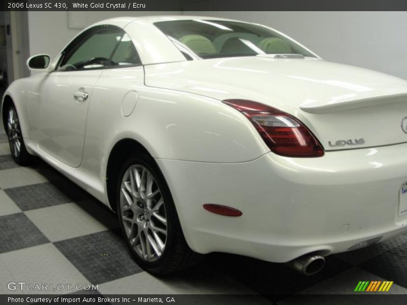 White Gold Crystal / Ecru 2006 Lexus SC 430
