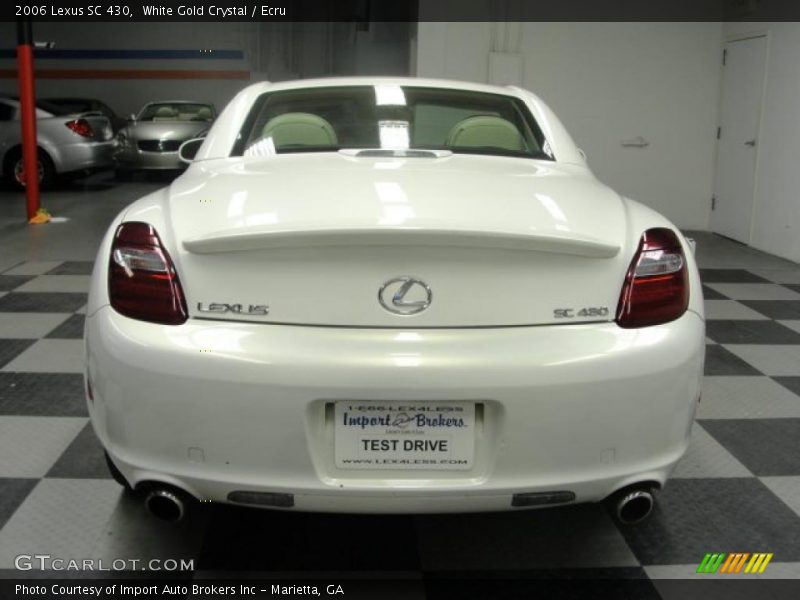 White Gold Crystal / Ecru 2006 Lexus SC 430