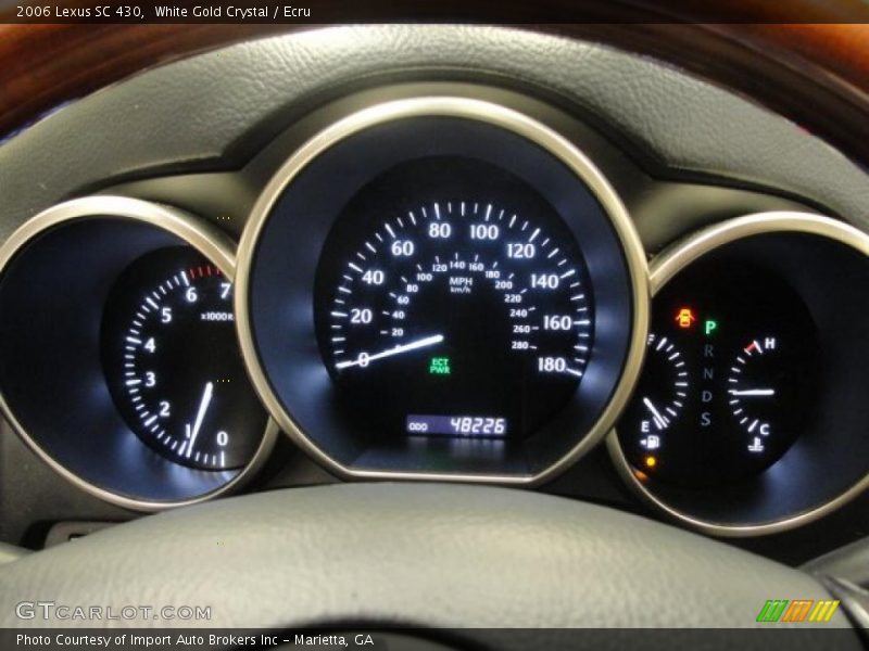 White Gold Crystal / Ecru 2006 Lexus SC 430