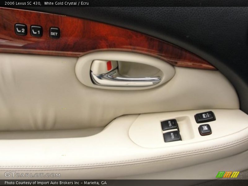 White Gold Crystal / Ecru 2006 Lexus SC 430