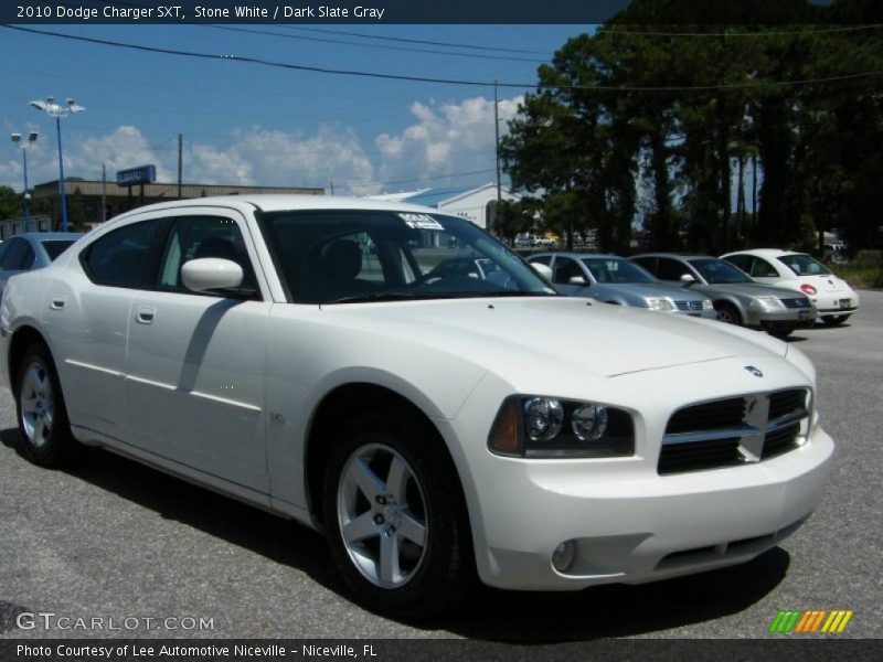 Stone White / Dark Slate Gray 2010 Dodge Charger SXT