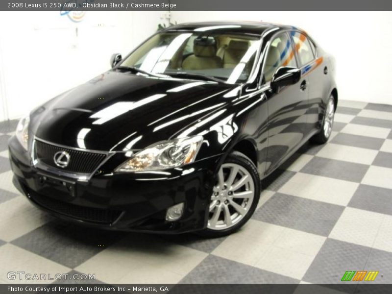 Obsidian Black / Cashmere Beige 2008 Lexus IS 250 AWD