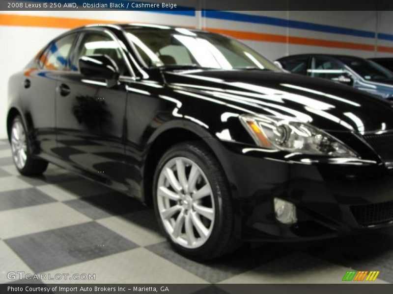 Obsidian Black / Cashmere Beige 2008 Lexus IS 250 AWD