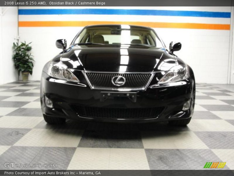 Obsidian Black / Cashmere Beige 2008 Lexus IS 250 AWD