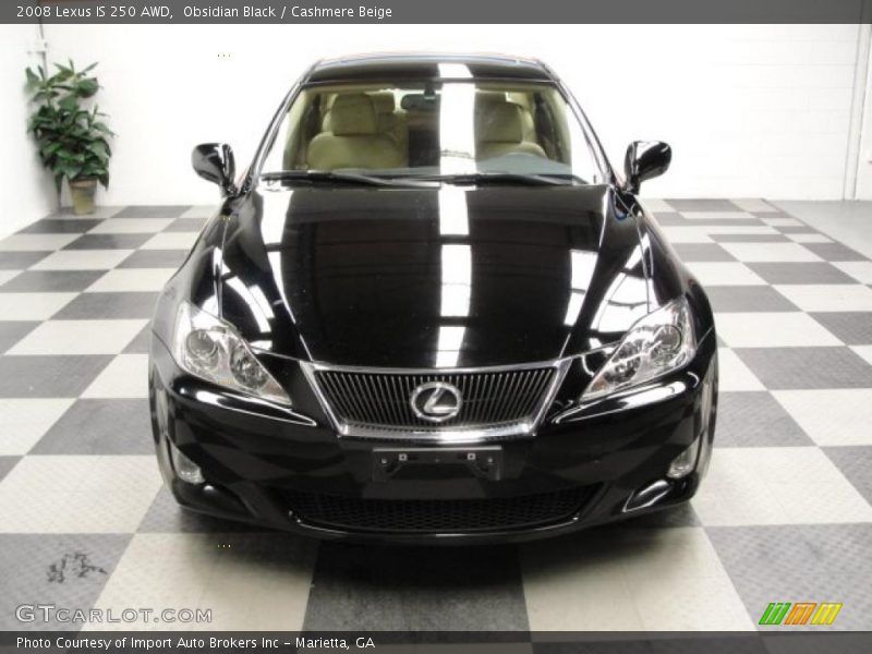 Obsidian Black / Cashmere Beige 2008 Lexus IS 250 AWD