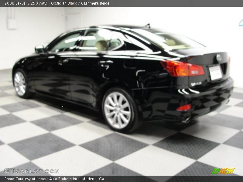 Obsidian Black / Cashmere Beige 2008 Lexus IS 250 AWD