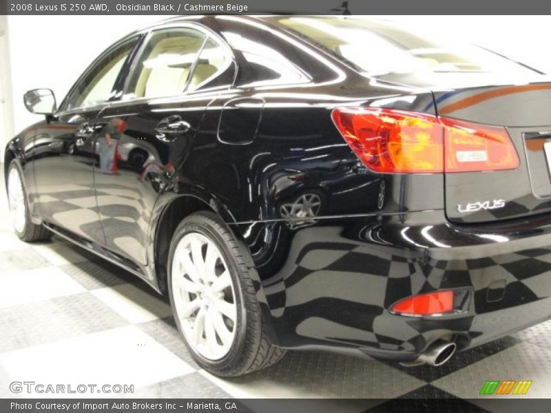 Obsidian Black / Cashmere Beige 2008 Lexus IS 250 AWD