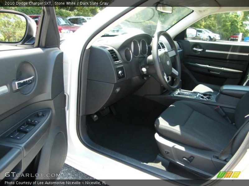 Stone White / Dark Slate Gray 2010 Dodge Charger SXT