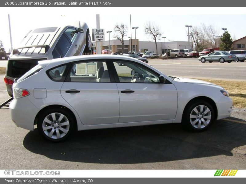 Satin White Pearl / Ivory 2008 Subaru Impreza 2.5i Wagon