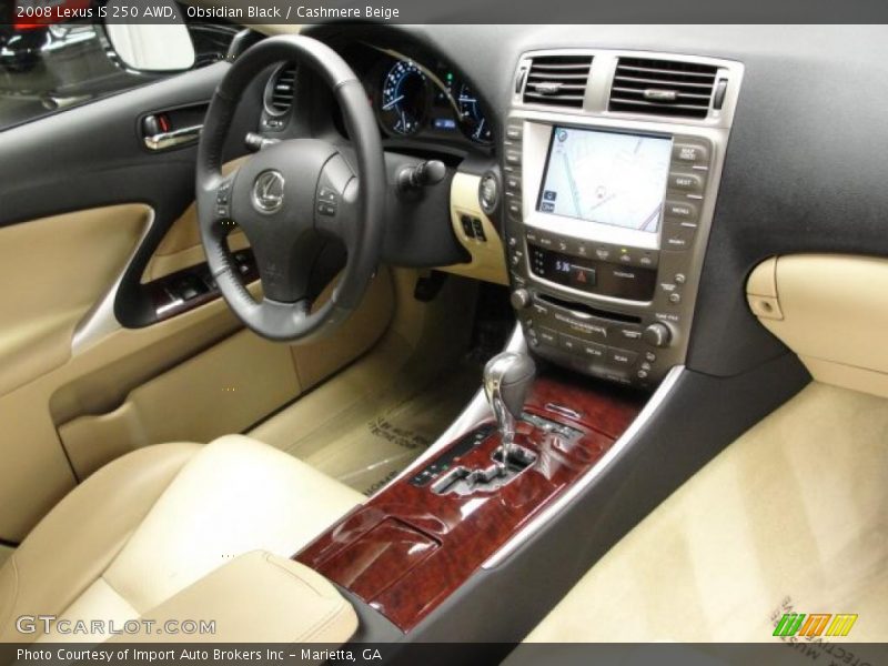 Obsidian Black / Cashmere Beige 2008 Lexus IS 250 AWD