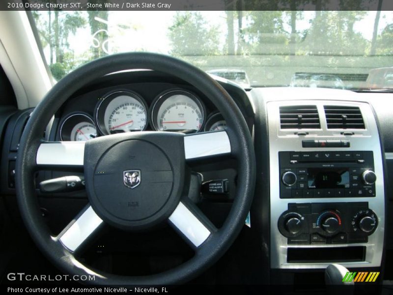Stone White / Dark Slate Gray 2010 Dodge Charger SXT