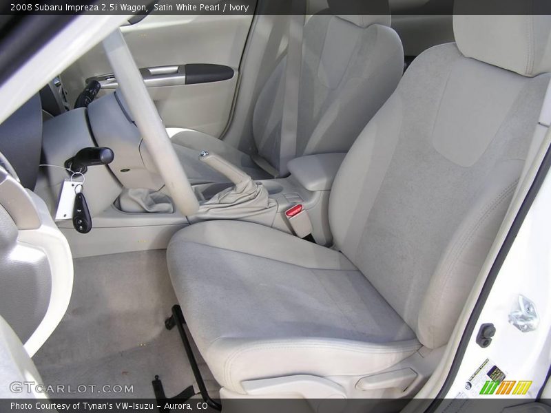 Satin White Pearl / Ivory 2008 Subaru Impreza 2.5i Wagon