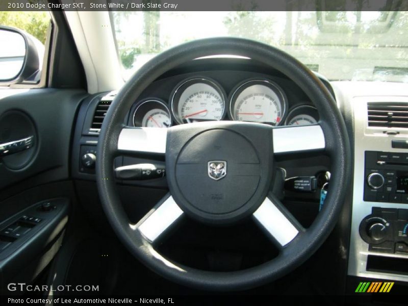 Stone White / Dark Slate Gray 2010 Dodge Charger SXT