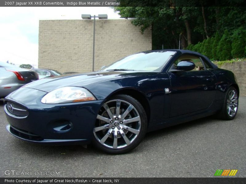 Indigo Blue Metallic / Caramel 2007 Jaguar XK XK8 Convertible