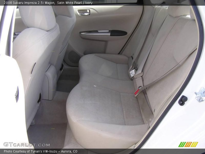 Satin White Pearl / Ivory 2008 Subaru Impreza 2.5i Wagon