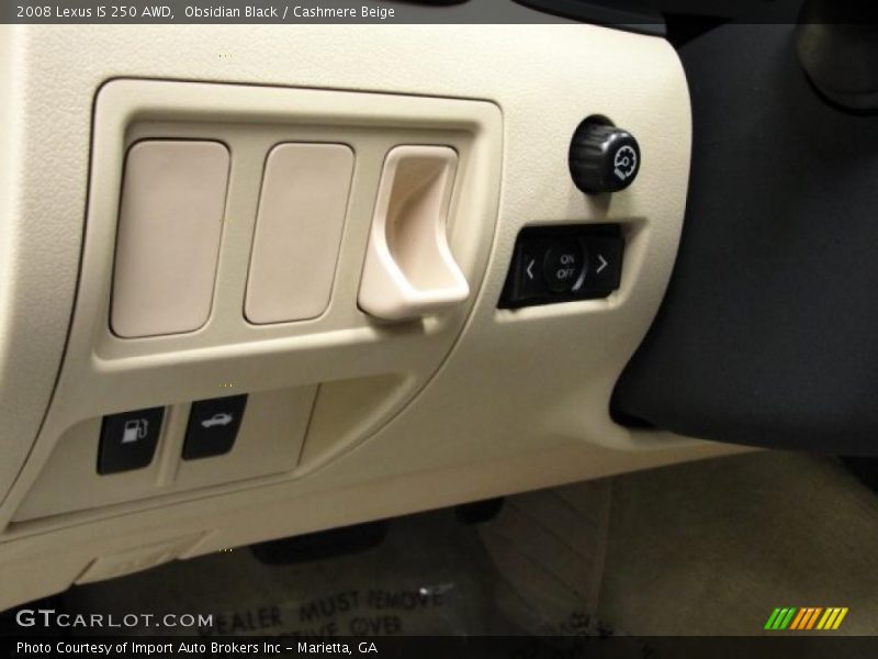 Obsidian Black / Cashmere Beige 2008 Lexus IS 250 AWD