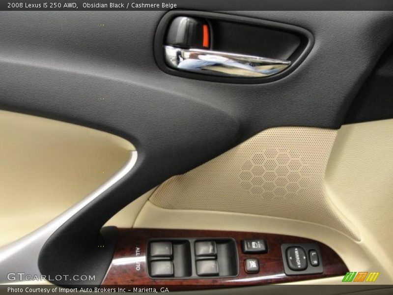 Obsidian Black / Cashmere Beige 2008 Lexus IS 250 AWD
